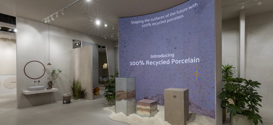 VitrA Tiles на выставке Cersaie 2025: Лидерство в создании «100% переработанной фарфоровой плитки» среди инновационных и впечатляющих решений