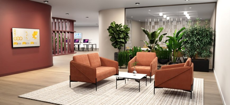 Общественные пространства выбирают мебель на металлокаркасе