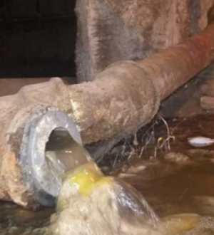 В посёлке Биокомбината произошёл излив канализационных стоков